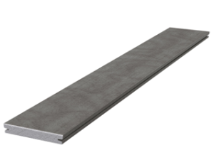 megawood® DELTA Diele – sel gris – Sichtseite mit wasserableitender Geometrie durch eingeprägtem Höhenrelief *** BITTE BEACH