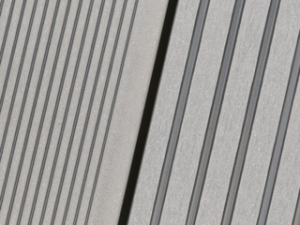VivaDeck® WPC Terrassendielen – Oval-Hohlkammer Riffel-/Trapezprofil – eins. 7 Nuten geschliffen & eins. 22 Wellen gebürstet FARBTON