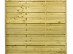 Dichtzaun FÖHR – Nadelholz KDI grün – Rahmen ca. 45 x 45 mm Lamellen ca. 9 x 95 mm – V2A geschraubt