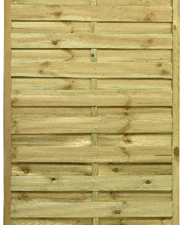 Dichtzaun FÖHR – Nadelholz KDI grün – Rahmen ca. 45 x 45 mm Lamellen ca. 9 x 95 mm – V2A geschraubt