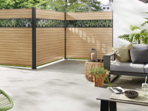 System ALU XL Zaun-Set Lärche