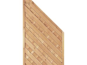 Maxi-Diagonal Ecke 90 x 180/90 cm
Rahmen 45/45 mm, kdi grün
Lamellen geriffelt & geschraubt
