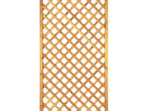 Diagonal-Rankzaun 90 x 180 cm
MW 6 x 6 cm, Rahmen 45/45 mm, kdi grün
Leisten 12 x 30 mm, genagelt