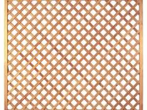 Diagonal-Rankzaun 180 x 150 cm
MW 6 x 6 cm, Rahmen 45/45 mm, kdi grün
Leisten 12 x 30 mm, genagelt