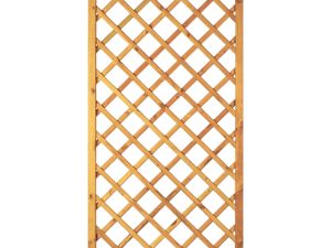 Diagonal-Rankzaun 90 x 180 cm
MW 10 x 10 cm, Rahmen 45/45 mm, kdi grün
Leisten 12 x 30 mm, genagelt