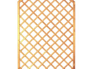 Bogen-Rankzaun-Serie 120 x 180/160 cm 
MW 10 x 10 cm, Rahmen 45/45 mm, kdi grün
Leisten 12 x 30 mm, genagelt
