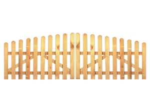 HEIKO-Gartentor Bogen 300 x 80/100 cm
Latten 20/90 mm, glatt, kdi grün
Riegel 25/70 mm, ohne Beschlag
