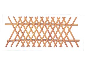 Jägerzaun 250 x 100 cm
Latten 55 mm, kdi braun
ohne Querriegel
