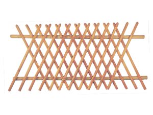 Jägerzaun 250 x 120 cm
Latten 55 mm, kdi braun
ohne Querriegel