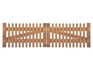Senkrechtzaun Doppeltor 300 x 80 cm
Latten 55 mm, kdi braun
ohne Beschlag, ohne Pfosten