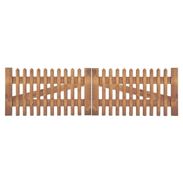 Senkrechtzaun Doppeltor 300 x 80 cm
Latten 55 mm, kdi braun
ohne Beschlag, ohne Pfosten