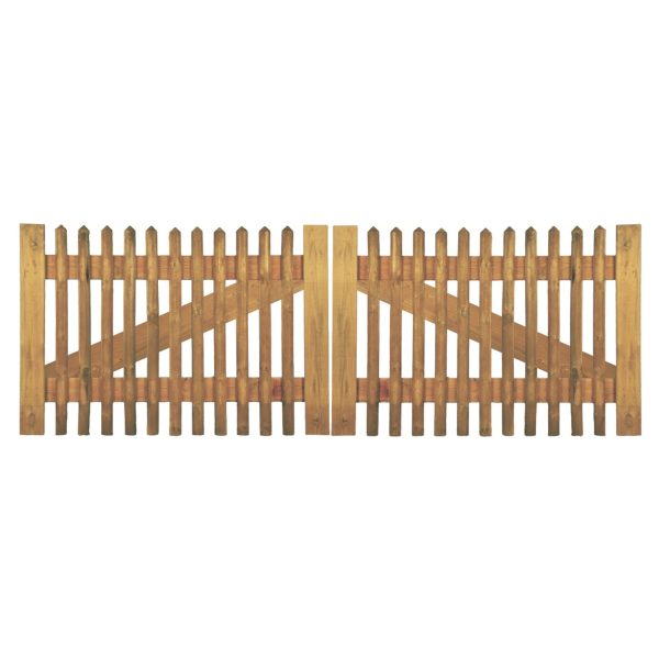 Senkrechtzaun Doppeltor 300 x 100 cm
Latten 55 mm, kdi braun
ohne Beschlag, ohne Pfosten