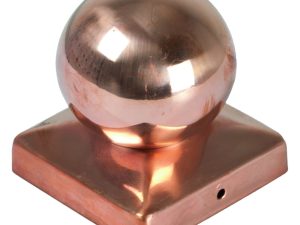 Pfostenabdeckung aus Metall 9 x 9 cm
Kugel Kupfer