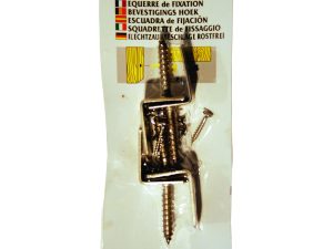 Winkelbeschlag 4er-Karte, V2A
geblistert, mit Schrauben