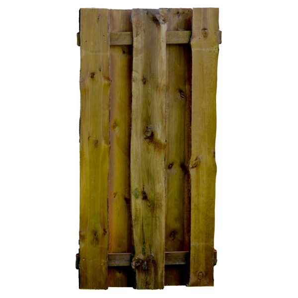 SEELAND-Serie kdi-braun
90 x 180 cm, Bretter sägerau, ca. 16mm
Riegel 30/80 mm, mit Baumkante