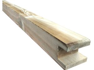 Pfosten für Pergola, GESCHLITZT 
9 x 9 x 240 cm, kdi-grün