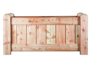 GÖTEBORG Blumenkübel Lärche 
B 100 x T 50 x H 50 cm, V2A verschraubt
Pfosten 88/88 mm, Bretter 18/78 mm