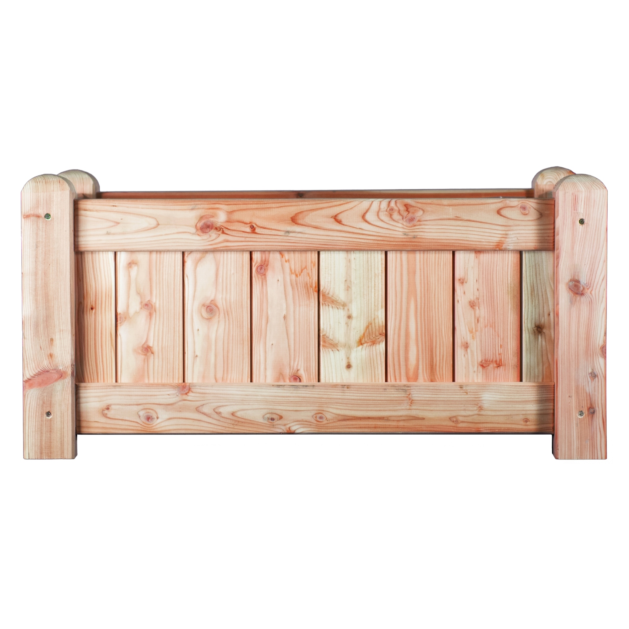 GÖTEBORG Blumenkübel Lärche
B 100 x T 50 x H 50 cm, V2A verschraubt
Pfosten 88/88 mm, Bretter 18/78 mm