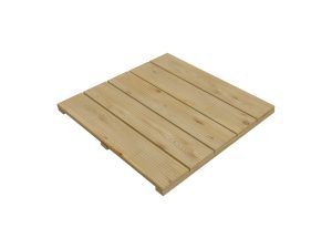 Holzfliese 50 x 50 cm
geriffelt, Lärchenholz
5 Bretter 16 x 90 mm
