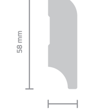 Sockelleiste Rund 58mm