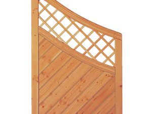 CLASSICO-Serie Krone-Ranki Abschluß
90 x 140/90 cm, Lärche/ Douglasie
Rahmen 40/68 mm, Profilbretter 16/118 mm