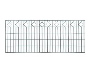 CARO Schmuckzaun RAL 7016 anthrazit
2500 x  830 mm 
MW 200/50, Stäbe 6/5/6 mm