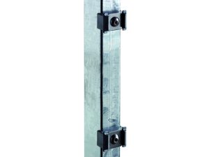 TOM Zaunpfosten feuerverzinkt
für 630 mm Zaun, RR60/40 x 1000 mm
mit Klemmhalter