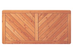 ESBJERG-Serie Lärche
180 x 90 cm
Rahmen 44/88 mm, Profilbretter 18/125 mm