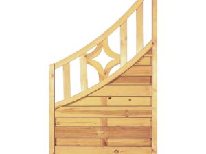 OLYMP-Serie Doppelbogen Abschluß
90 x 160/90 cm, kdi-grün
Rahmen 45/45 mm, Lamellen geriff. & geschr.