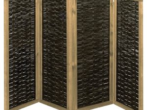 PAULINA Paravent aus Weide 
240 x 180 cm (4x 60 x 180 cm) 
4-teilig mit Scharnieren