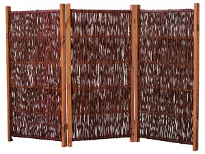 SOFIA Paravent aus Weide 
180 x 120 cm (3x 60 x 120 cm)
3-teilig mit Scharnieren