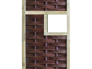 LABO-3D Weidengeflechtzaun
94 x 180 cm, 1 Fenster mittig
Rahmen 70 x 35 mm