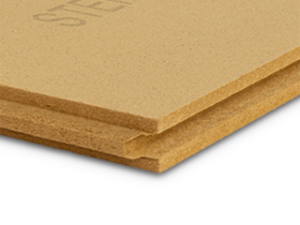 STEICO universal dry PEFC – wärmedämmende Unterdeck- und Wandbauplatte – rundum Nut + Feder Holzfaserplatte nach EN 13171 – Hers