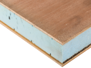 Sandwich-Verbundelement – Okoume Messerdeck – beidseitig 4 mm – AW 100 verleimt nach 314-2 (Klasse 2) Kern 16 mm Styrofoam RTM