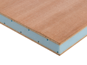 Sandwich-Verbundelement – Okoume Schäldeck – beidseitig 4 mm – AW 100 verleimt nach EN 314-2 (Klasse 2) kern 16 mm Styrofoam R