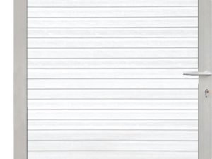 WAREN-Tor-Komplettset90 x 173 cm, Füllung weißRahmen silber