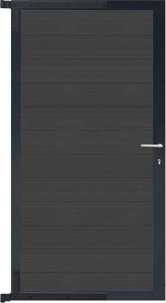 MAX-Tor-Komplettset90 x 173 cm, Füllung antiqueRahmen anthrazit