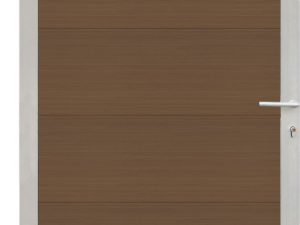 MAX-XL-Tor-Komplettset
90 x 173 cm, Füllung teak
Rahmen silber