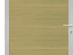 ELZE-Tor-Komplettset
90 x 173 cm, Füllung schilf
Rahmen silber