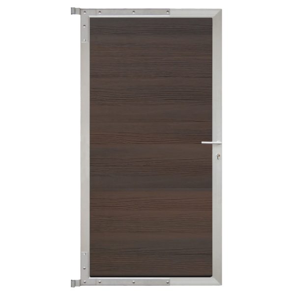 SKÄR-Tor-Komplettset
90 x 173 cm, Holzdekor braun/silber