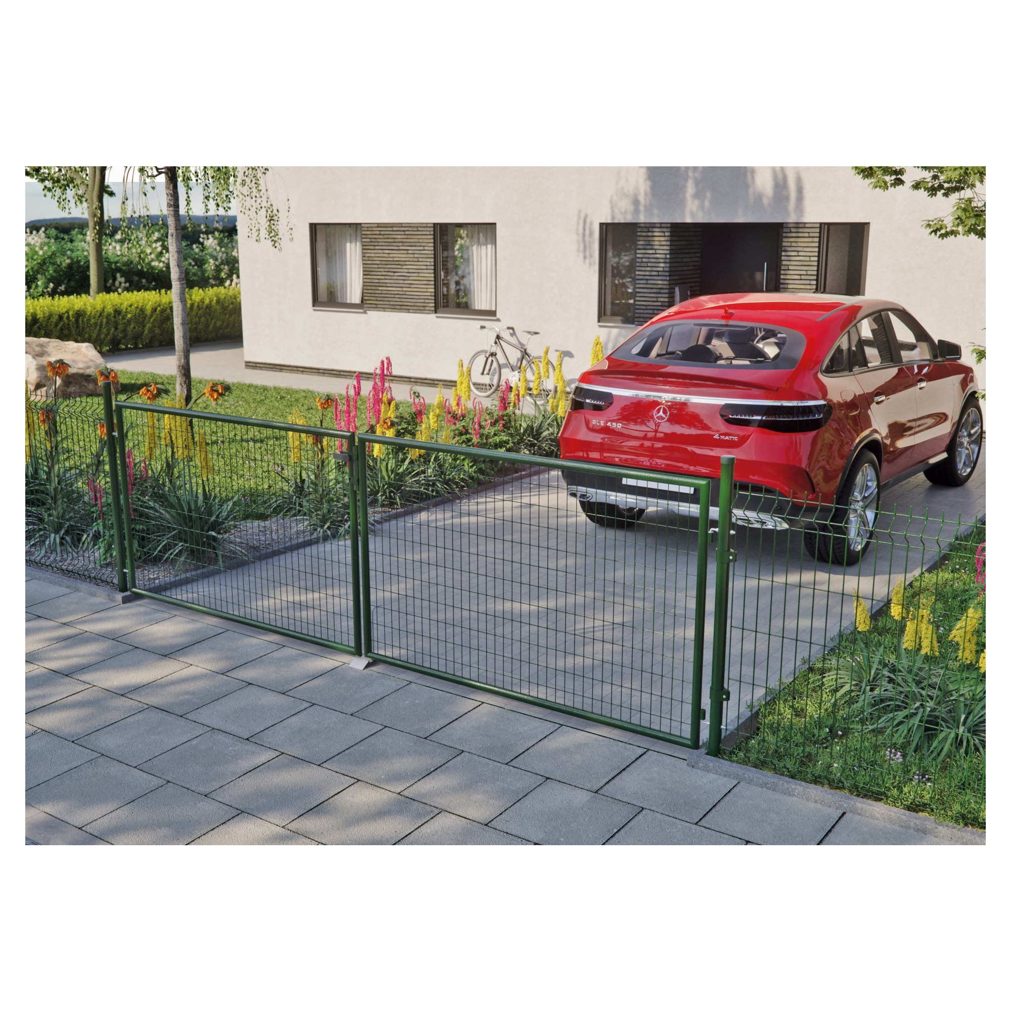 STRONG Endverbinder für Gitterzäune
grün, Ø 34 mm, 1-fach – Bild 2