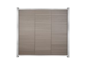 HÖRVIG-Serie BPC-Steckzaun
180 x 180 cm, SCHOKOBRAUN
inkl. Start-& Abschluss SILBER