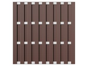ELDENA-Serie BRAUN
180 x 180 cm, WPC-Bretterzaun
4 Querriegel ALU hell eloxiert