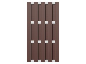 ELDENA-Serie BRAUN
90 x 180 cm, WPC-Bretterzaun
4 Querriegel ALU hell eloxiert