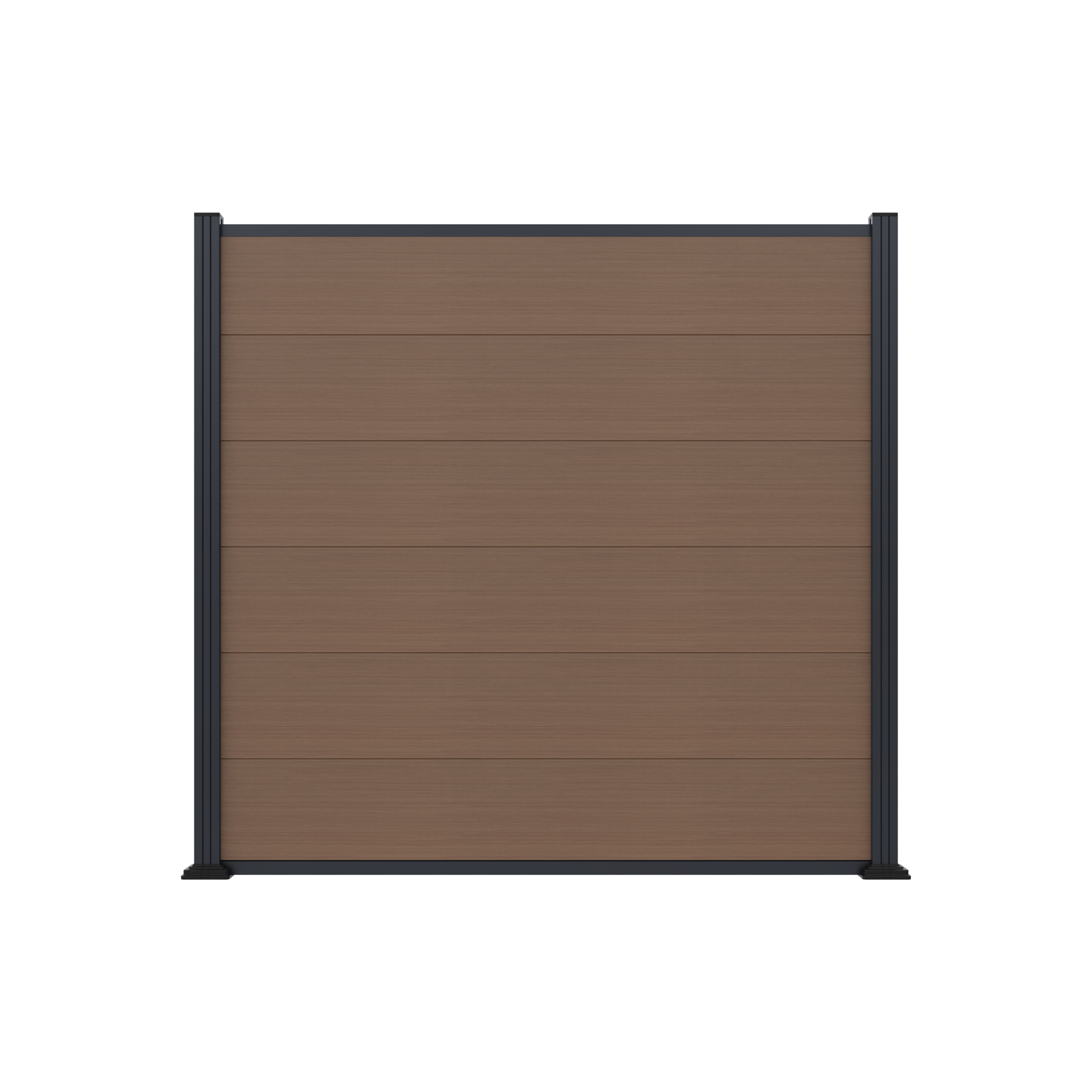 MAX-XL WPC-Steckzaunset
175 x 168 cm; coextrudiert
Farbe TEAK
Abschlussleiste und Clips separat in silber oder anthrazit