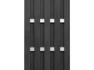 ELDENA-Serie ANTHRAZIT
90 x 180 cm, WPC-Bretterzaun
4 Querriegel ALU hell eloxiert