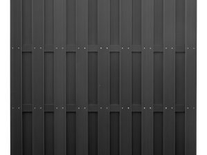 EMDEN-Serie ANTHRAZIT
180 x 180 cm, WPC-Bretterzaun
4 Querriegel ALU anthrazit