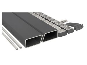 HANÖ-Serie Montageset ANTHRAZIT
20 x 75 x 1793 mm, mit Start- & Abschluss
Befestigung und Abstandhaltern