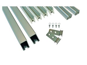 FARÖ-Serie HPL-Steckzaunsystem
Leistenset SILBER
Start-,Mittel- & Abschlussleisten