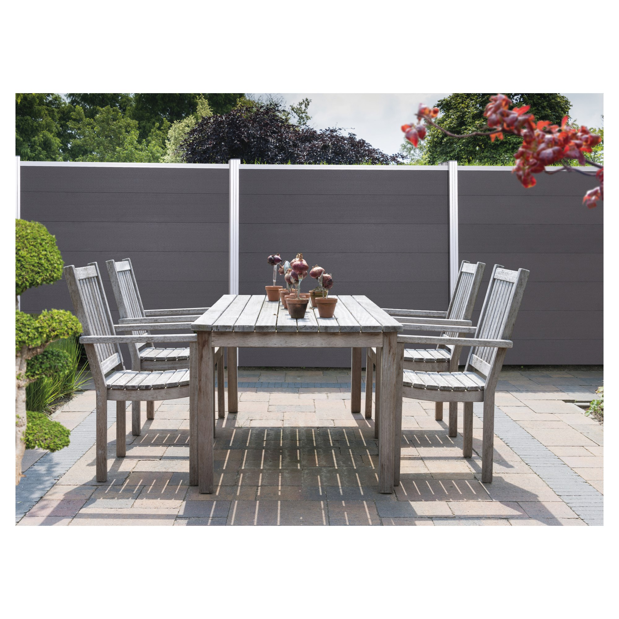 TJÖRN -Serie WPC-Steckzaunsystem
Zaunlamelle 20 x 245 x 1795 mm,
ANTHRAZIT – Bild 5